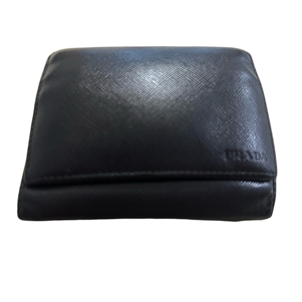 Prada Black Leather Men's Wallet